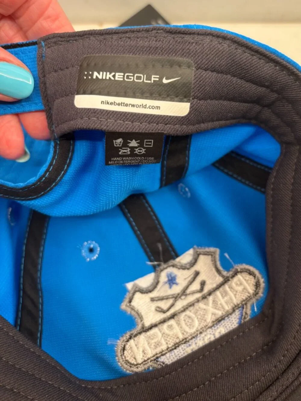 Nike DRI-FIT Legacy 91 PGA Golf Hat PHX Open 2017 Blue Velcro Adjustable Cap NWT